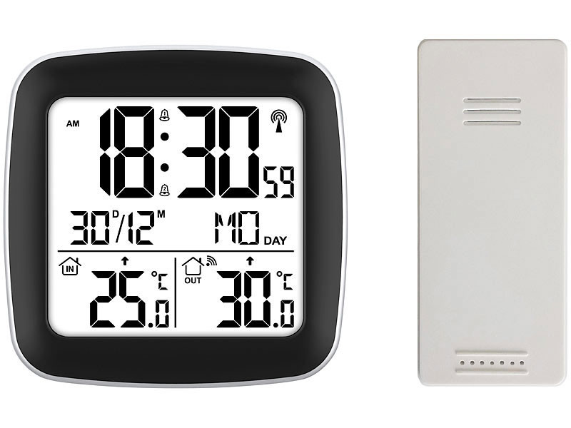 Thermomètre Intérieur Voiture Avec Horloge