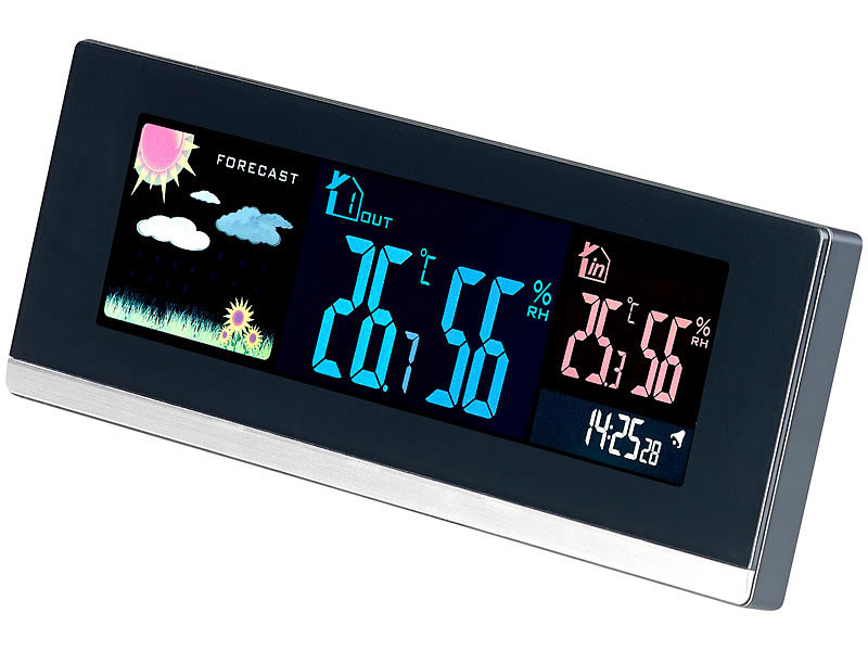 affichage ℃ / ℉ extérieur pour la mesure de l'humidité Mesure de la température capteur météo de chargement USB indicateur de température Station météo 