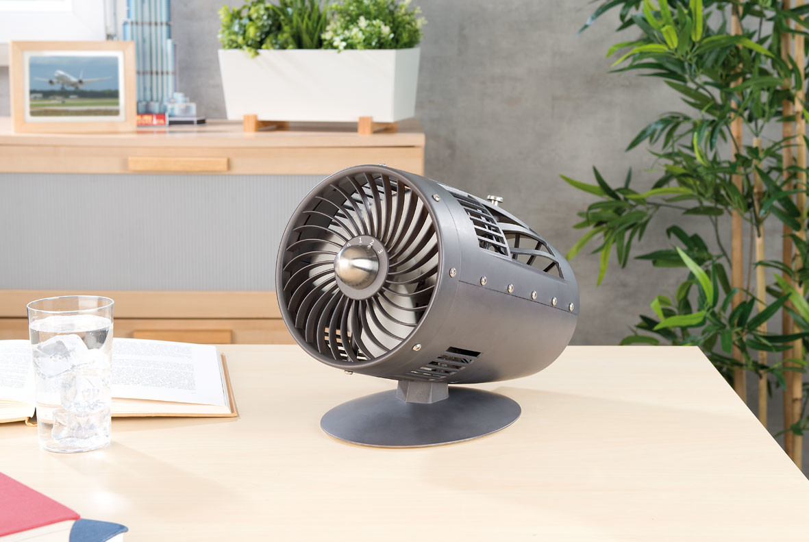 Mini Ventilateur de Table design Turbine 3 vitesses et Oscillation, Ventilateurs et vaporisateurs