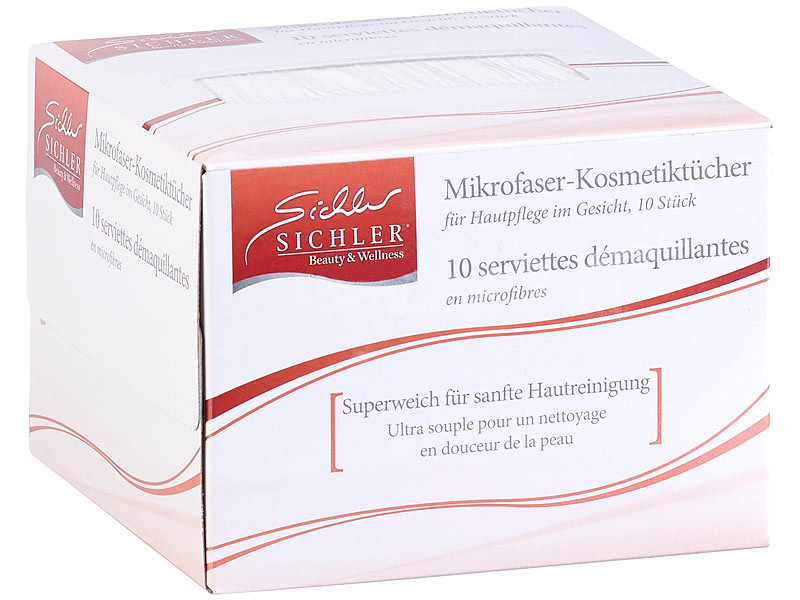 Serviettes démaquillantes en microfibres Premium - soin du visage -  moelleux/hypoallergénique/sans produits chimiques (13x9 cm, 3 Gants, Gris)
