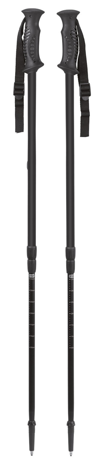 Costway bâtons de randonnée télescopique 65-135cm en fibre de carbone, avec randonnée  accessoires et sac, bâton de randonnée antichoc antidérapant en alliage  d'aluminium pour femme et homme - Conforama