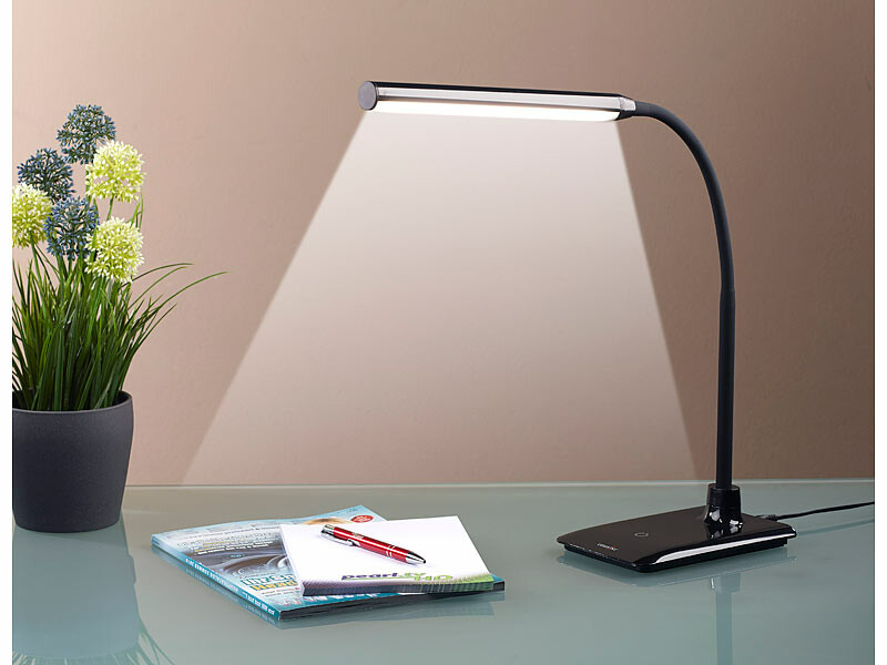 Lampe de bureau à LED orientable avec variateur de luminosité