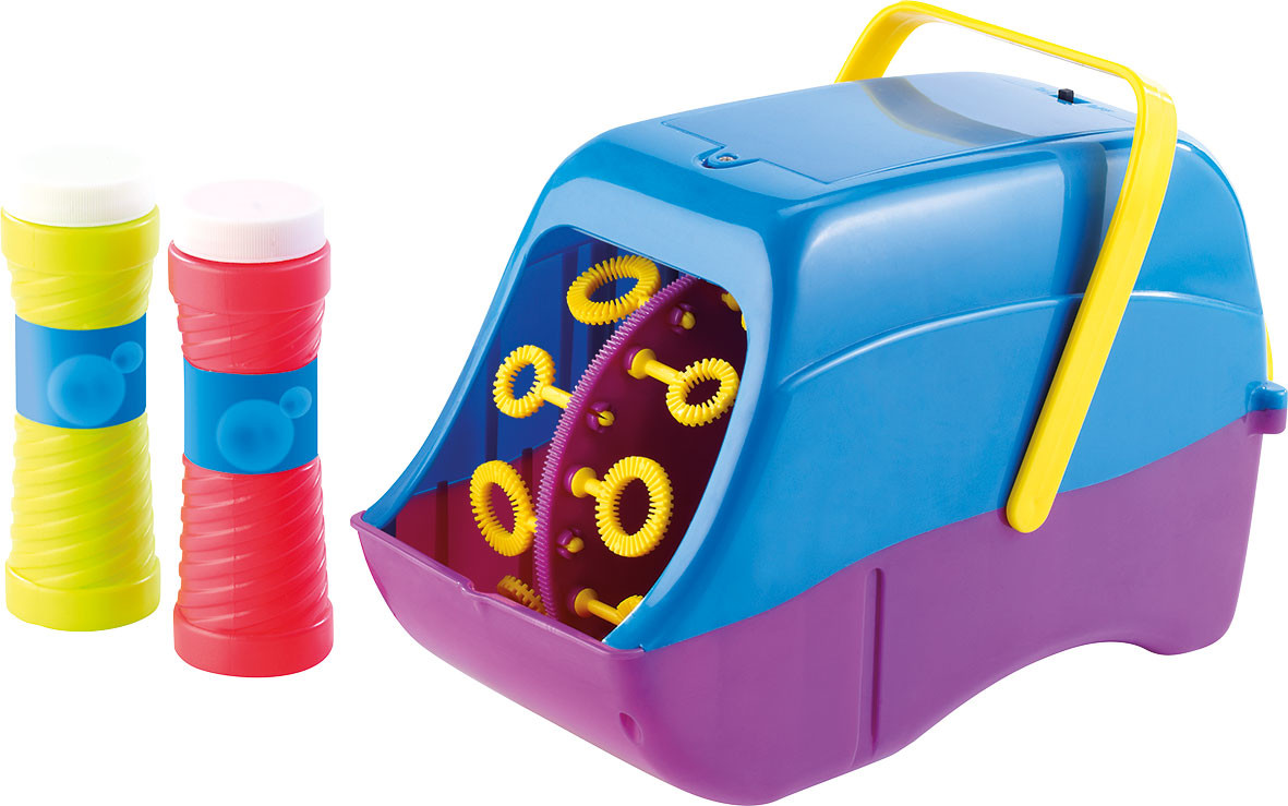 Machine à bulles pour enfants, souffleur automatique de plus de 8 000 bulles/min,  machine à bulles portable anti-fuite avec lumière et musique pour jouets  d'été en plein air : : Jeux et
