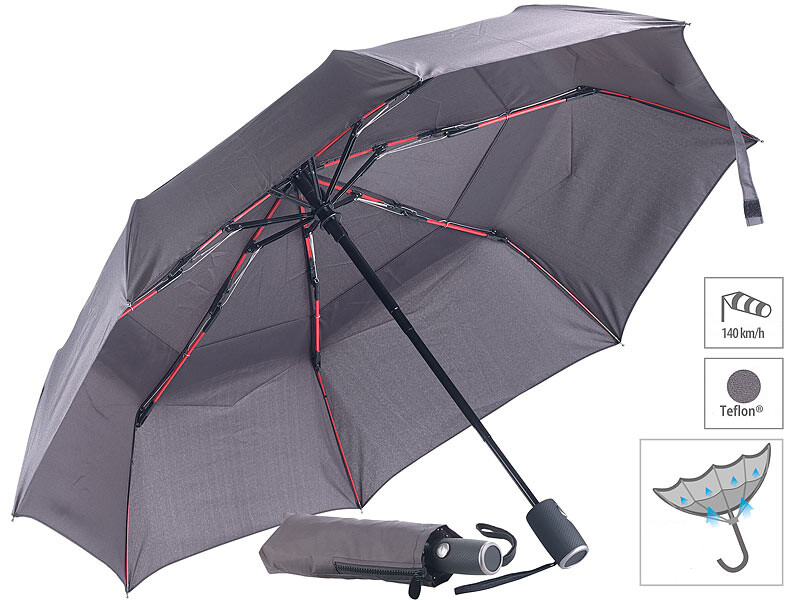 Parapluie de poche compact résistant aux tempêtes, mécanisme d