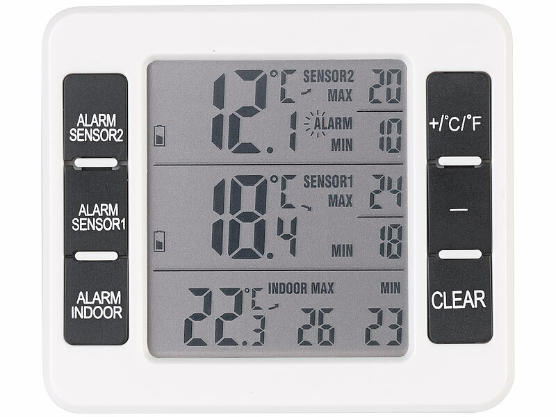 Nouveau-réfrigérateur Thermomètre Cuisine numérique Sans Fil