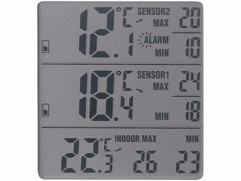 Réfrigérateur numérique LCD sans fil, thermomètre, capteur