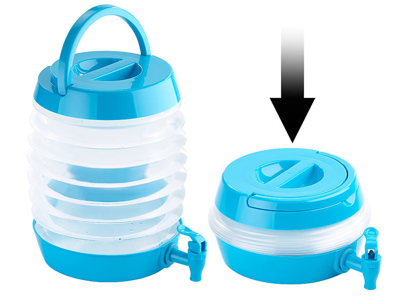 Bidon / litre réservoir d'eau 25 avec robinet - 27,3 x 24,6 x 44 3 cm 