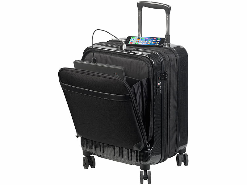 30l Leonardo valise voyage valise bagages à main trolley valise polycarbonate rigide 
