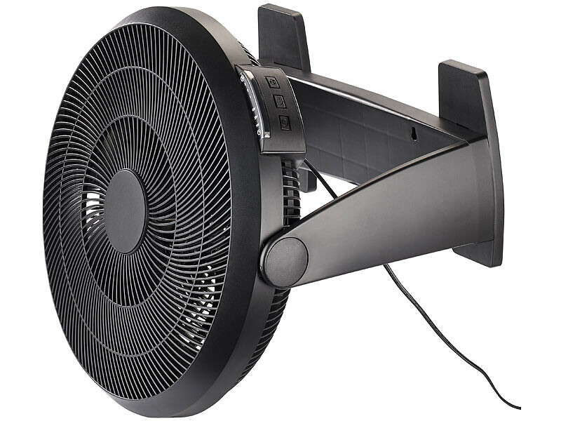 Mini ventilateur de bureau 40 cm avec tête inclinable à poser ou fixer, Ventilateurs et vaporisateurs