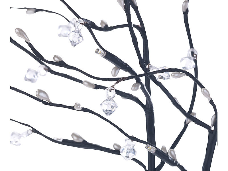 Fudios Branches lumineuses avec minuterie à piles de 81,3 cm de haut pour  vase, 100 LED, extérieur et intérieur, vacances, décoration d'hiver :  : Maison