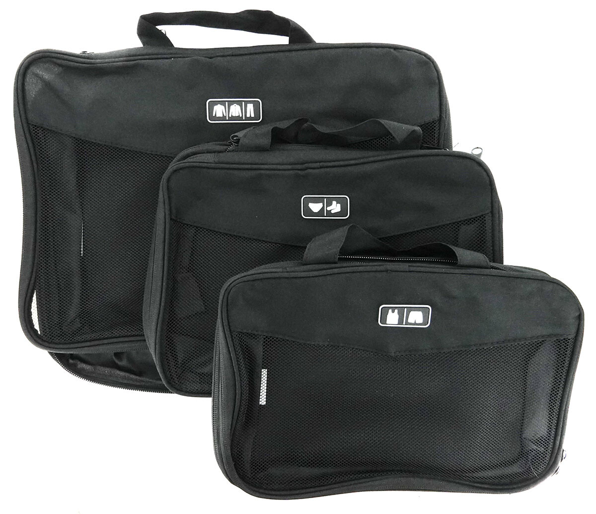Gonex Rangement Valise Lot de 6 Packing Cubes Compression Organisateur de Voyage Organisateur Valise Sacs de Rangement avec Compression Pour Voyages ou Stockage à Domicile,Noir