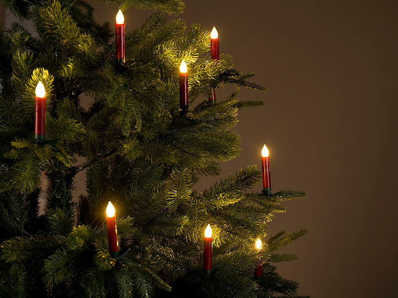Sunwuun Bougie de Noël LED à changement de couleur - Sans flamme -  Rechargeable par USB - Fonctionne avec piles - Pour Noël, fête, sapin de  Noël, mariage : : Luminaires et Éclairage