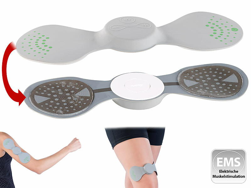 Électrostimulateur EMS avec 2/4 patchs pour bras, jambes et dos, Massages  / Relaxation