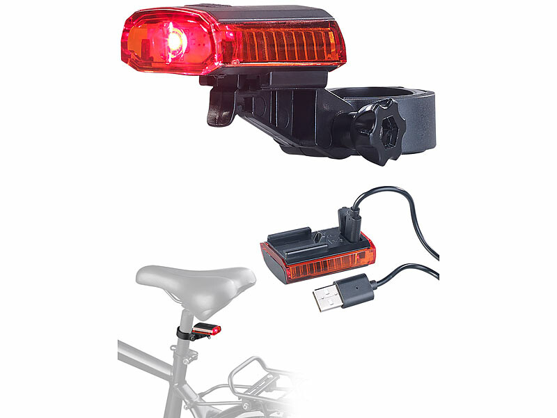 Lampe de sécurité rechargeable par USB à LED Cree 120 lm