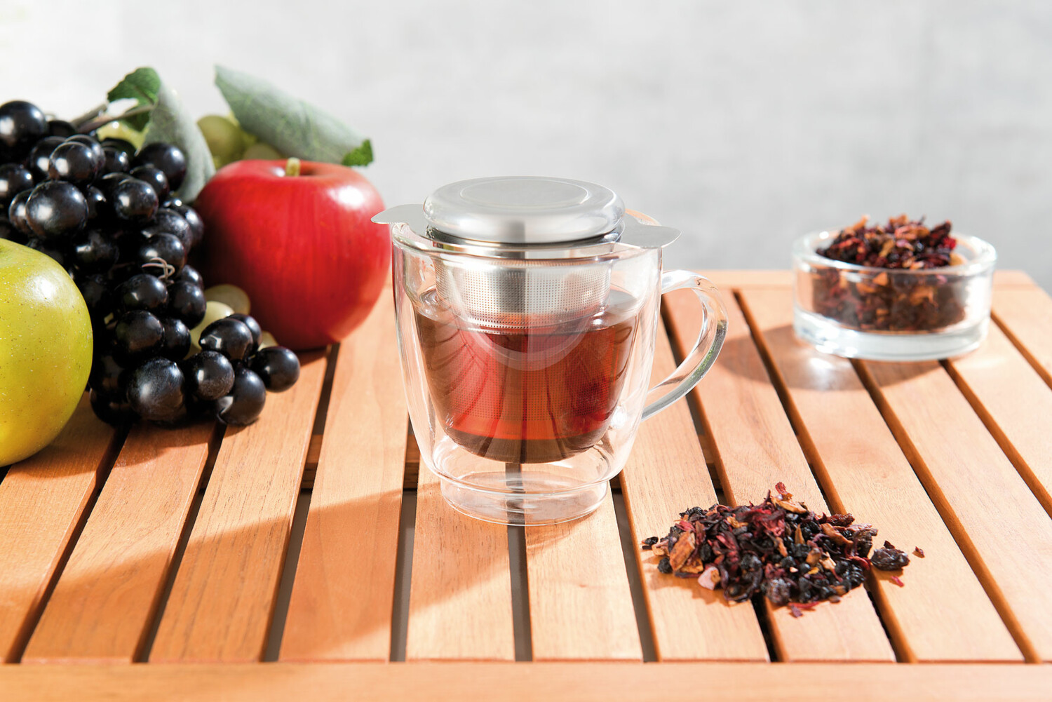 Filtre à thé, inox rétractable pour mug