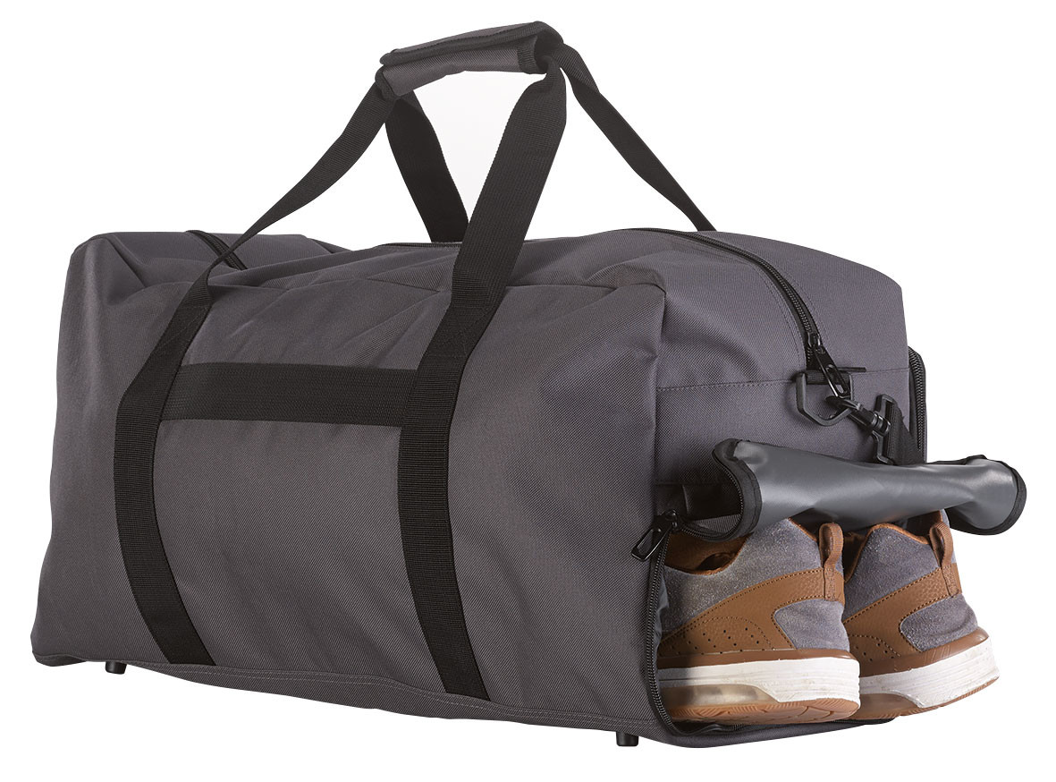Sac de voyage noir avec poche humide, sac de sport de grande capacité avec  compartiment à chaussures pour les sports de gym de voyage