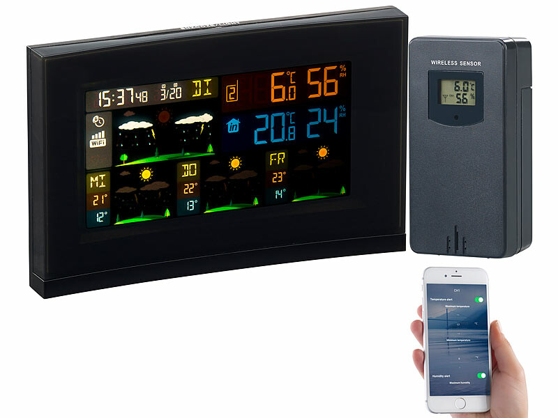 Station Météo digitale avec WiFi et application iOS / Android FWS-740, Stations  météo