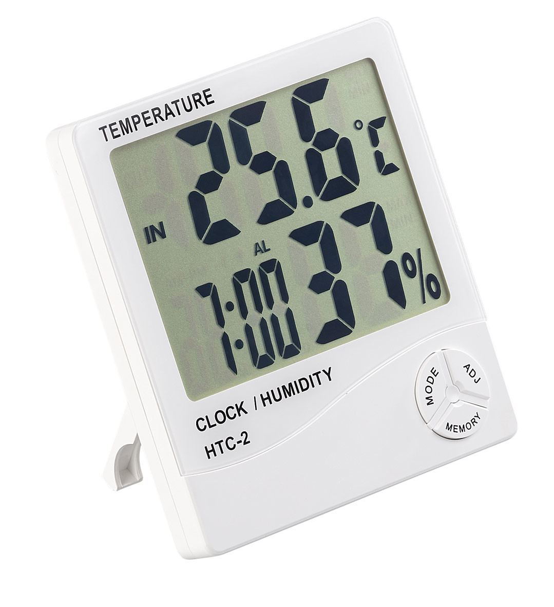 Thermomètre Horloge Température Horloge Thermomètre Réveil BALDR LCD  Thermomètre Numérique Horloge Intérieur Extérieur Affichage De La  Température Avec Capteur De Sonde 
