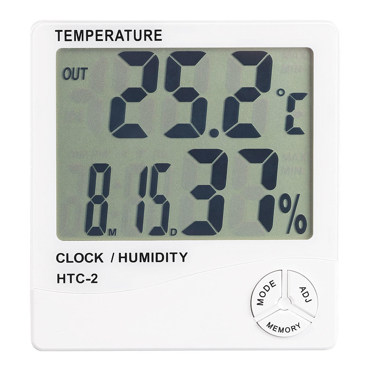Thermomètre Horloge Température Horloge Thermomètre Réveil BALDR LCD  Thermomètre Numérique Horloge Intérieur Extérieur Affichage De La  Température Avec Capteur De Sonde 