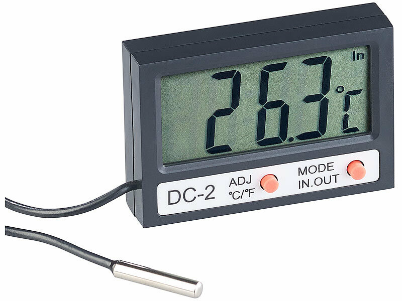 Thermomètre avec Sonde filaire étanche pour Aquarium, Thermomètres /  Baromètres
