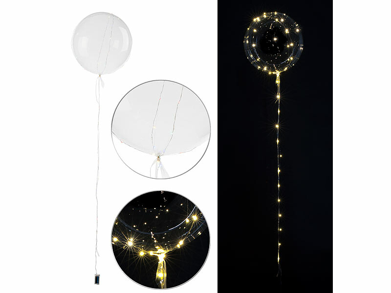 Ballon transparent avec guirlande LED pour Mariages et Fêtes