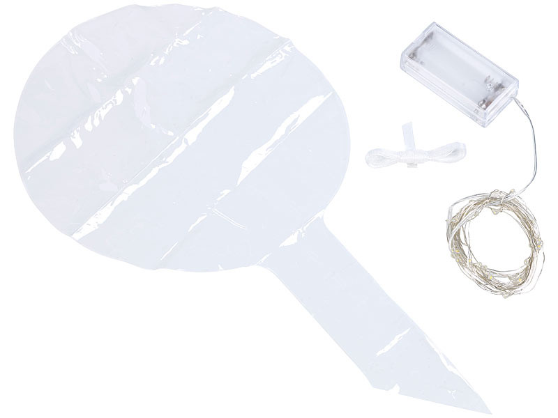 Ballon transparent avec guirlande LED pour Mariages et Fêtes, Accessoires  de fête