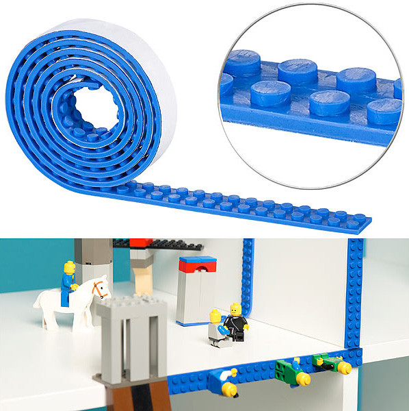 Bande adhésives avec Picots pour Lego, Mega Bloks et briques, Murs et  vitres