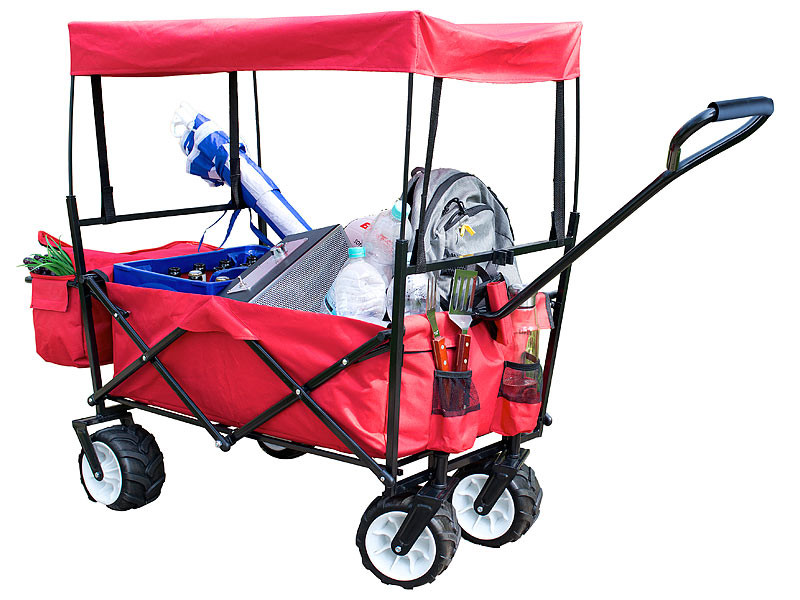Chariot pliable Couvert pour transport Pique-Nique en Camping