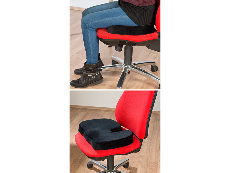 Coussin d'assise confort gel pour fauteuil - Rehausse de 7 cm