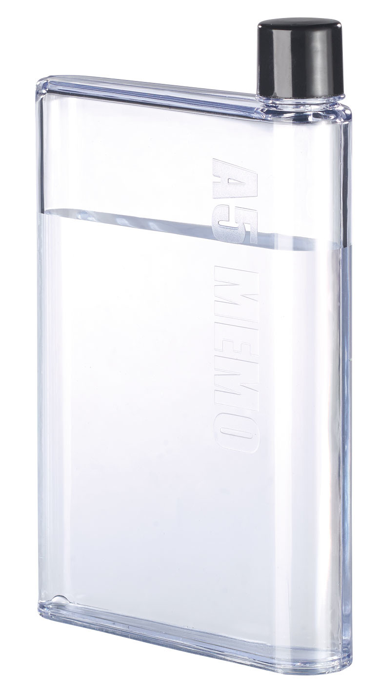 Flasque ultra-plate en plastique 420ml pour boissons et parfum
