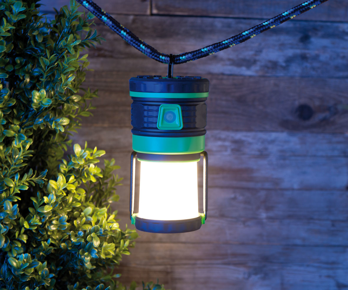 Lampe de camping LED avec lumière 360° et variateur intégré, Les  indispensables