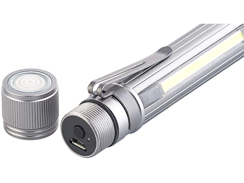 Lampe de réparation automobile LED portable rechargeable sans fil 800 Lumen  COB Lampe mécanique portable avec base magnétique et crochet de réparation  1 pièce