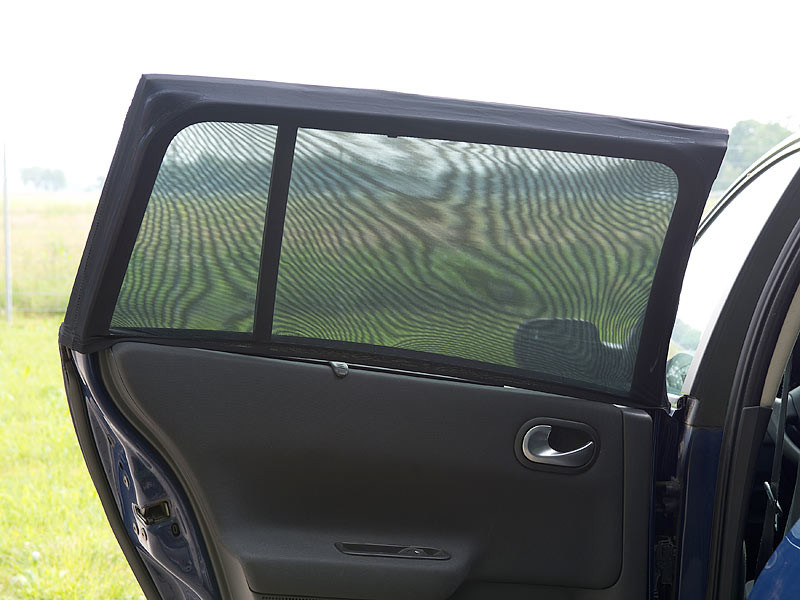 Pare-soleil sur mesure pour vitres de portières arrière, vitres de custode  et lunette arrière AUDI Q7 4L - Sonniboy® ClimAir