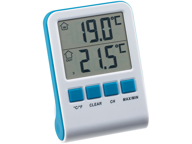 Thermomètre de Température d'Eau Electronique avec Récepteur Numérique,  Ecran LCD pour Aquarium/Spa/Étang à Poissons
