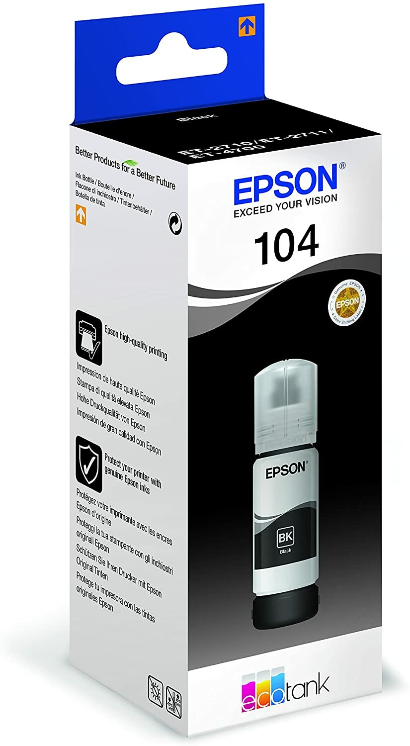 Bouteille d'encre Remplacement pour Epson EcoTank (4 couleurs)