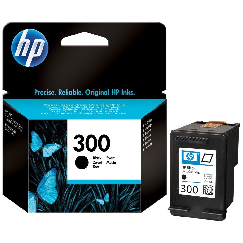HP 300 cartouche d'encre noir authentique CC640EE