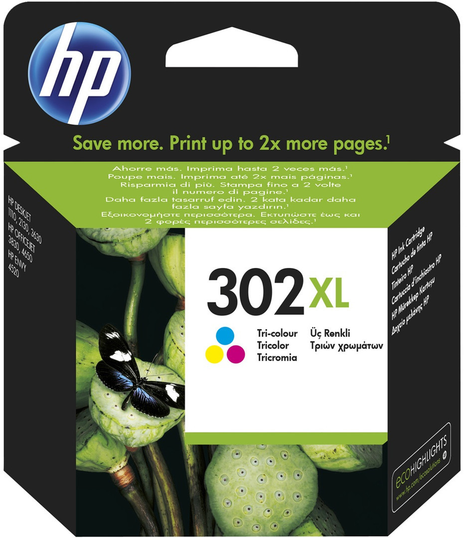 Consommables Compatibles HP 302 XL Pack de 2 Cartouches