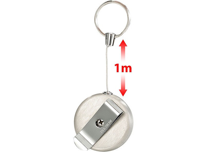 Porte-clés zip Deluxe rétractable