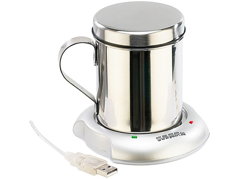 Chauffe-tasse à café, chauffe-tasse à 3 températures, chauffe-tasse  chauffant électrique, interrupteur de charge USB Rose