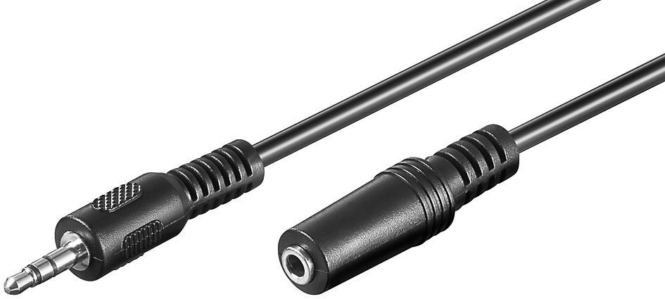 3M Câble rallonge audio jack 3,5 mm mâle vers jack 3,5 mm femelle 2,00 m noir 