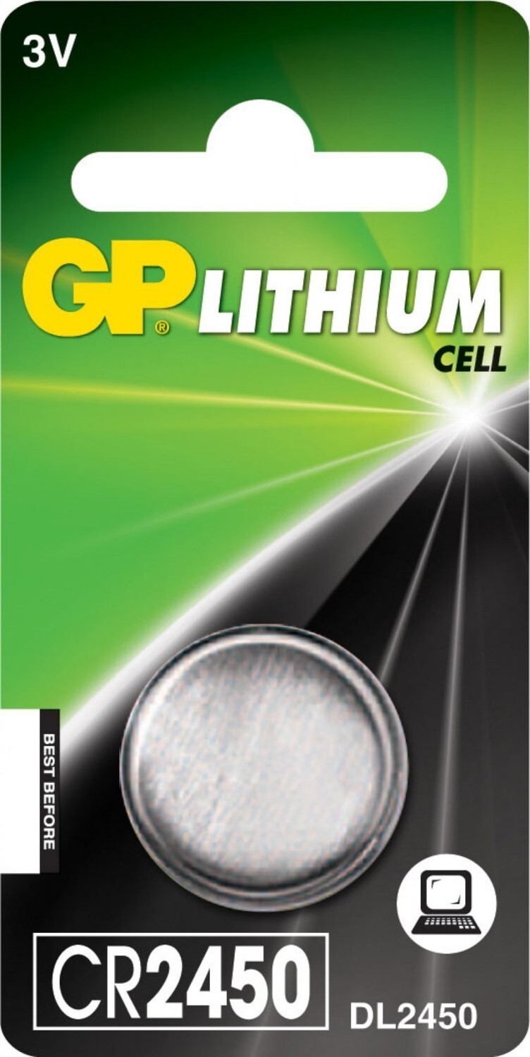 GP pile bouton, Lithium, CR2032, 5-p