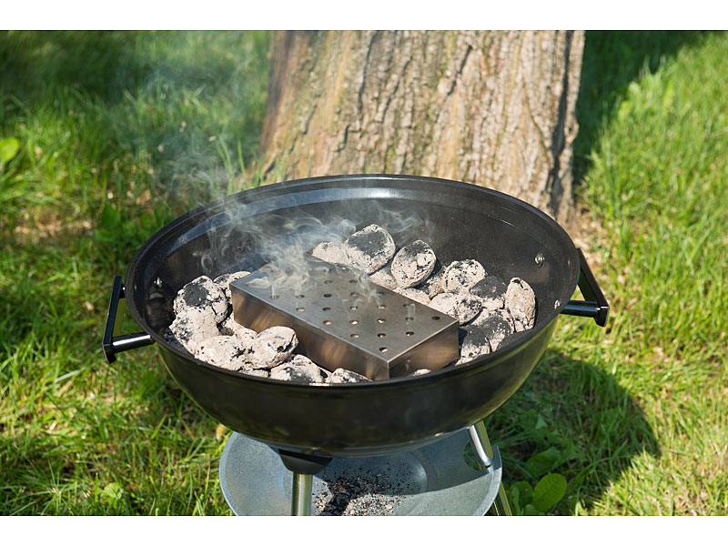 Boîte fumoir à poisson et viande pour barbecue gaz et charbon