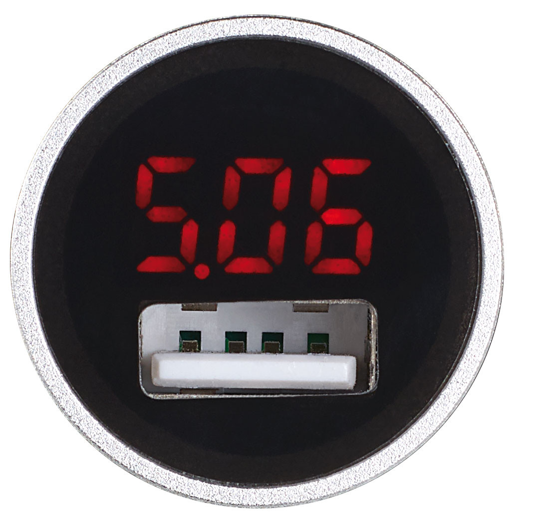 VORCOOL Chargeur Allume-Cigare USB 12-24 V avec Port Voltmètre