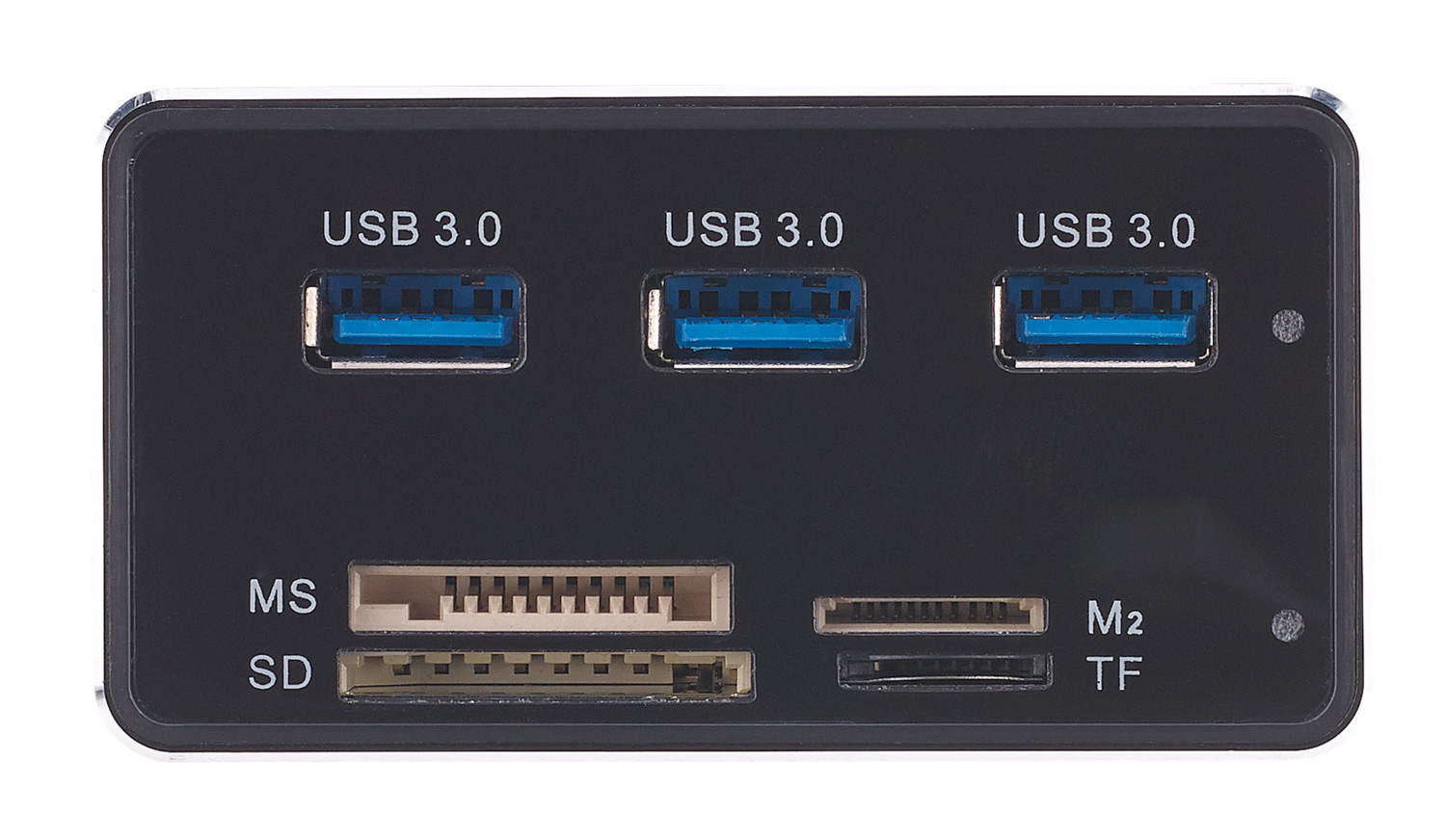 Hub USB 3.0 / 3.1 à 3 ports avec lecteur de carte, SD / SDHC / TF / MS DUO /