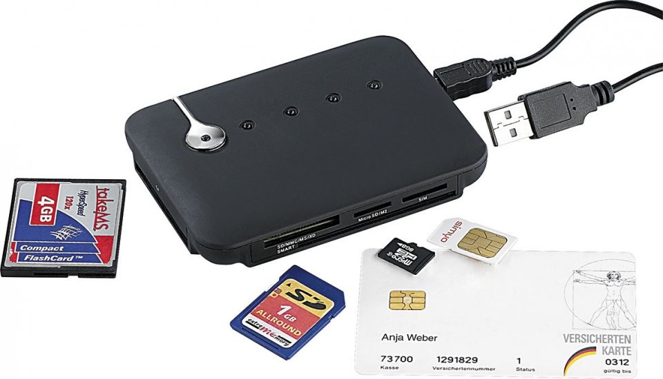 Mini lecteur de carte Sim USB, Kit de copie/clonage, lecteur de