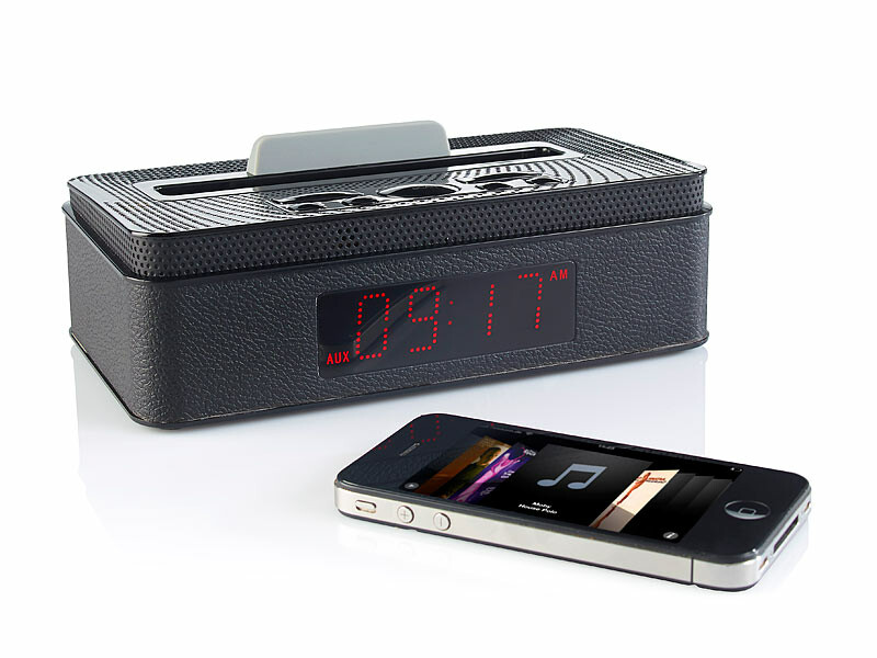 Enceinte Bluetooth Avec Radio-réveil Et Double Alarme - Support Carte TF/USB - Affichage Numérique - Pour Chambre Ou Bureau - Blanc
