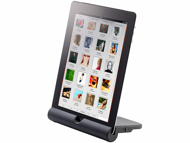 Station audio Bluetooth pour iPad et tablettes pas cher, Supports  tablettes