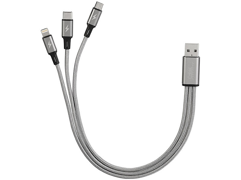 Câble Multi USB Universel 3 en 1 Câble Charge Rapide Sync USB C vers USB C Chargeur  Multi Embout USB C vers Micro USB iP Compa[107] - Cdiscount Téléphonie