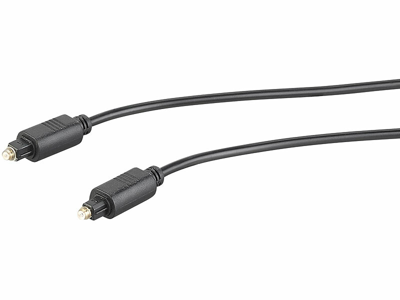 PremiumCord Câble Audio Optique – 1,5 m, Toslink Plug, câble numérique pour  chaîne Hi-FI stéréo Sounbar TV, HQ Audio, soudé, Noir