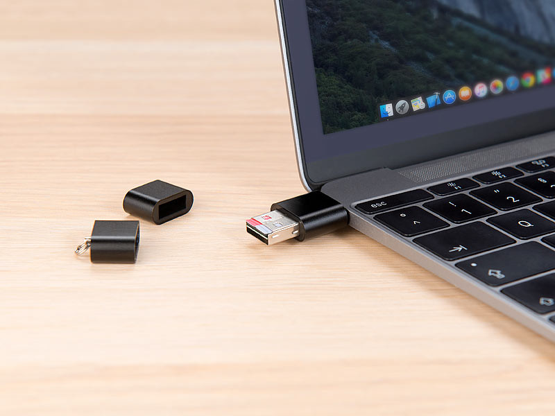 Mini lecteur de carte Micro SD pour prises USB A et C idéal MacBook, Multi- formats